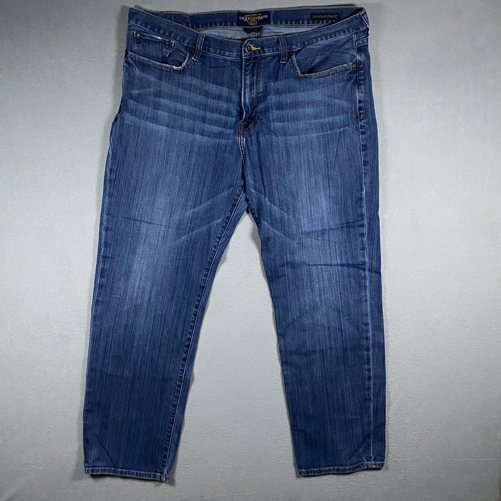Lucky Brand‎ 363 Vintage Straight Jeans Mens 40x30 Medium Wash Blue Denim